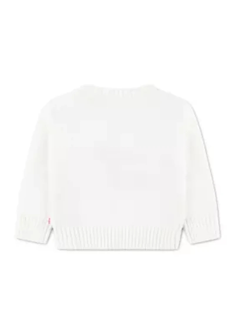 baby cherry oversize crew sweater