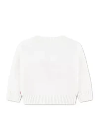 baby cherry oversize crew sweater