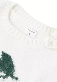 baby cherry oversize crew sweater