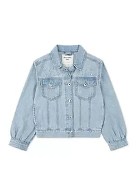 baby solid oversize dobby jacket