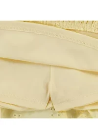 baby lemons fleece crew pullover and skort