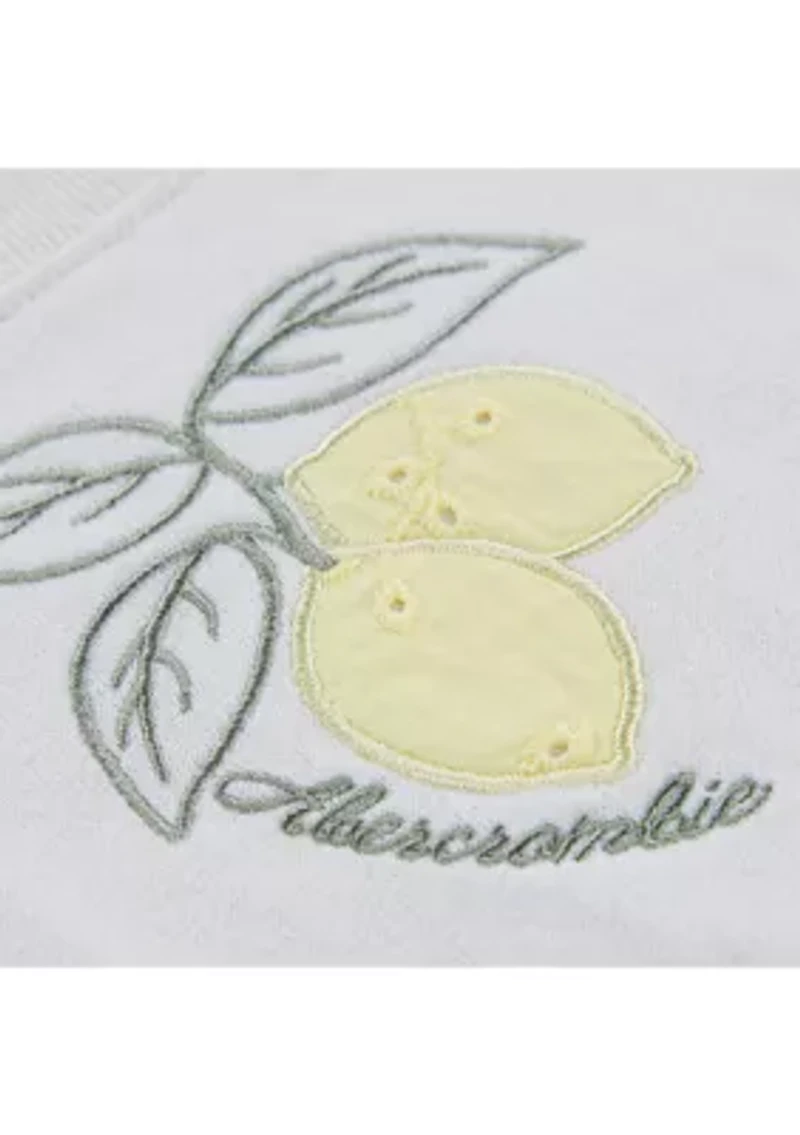 baby lemons fleece crew pullover and skort