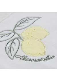 baby lemons fleece crew pullover and skort