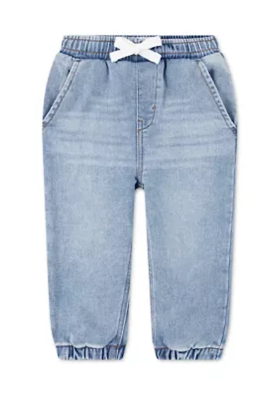 baby heart pocket denim jogger