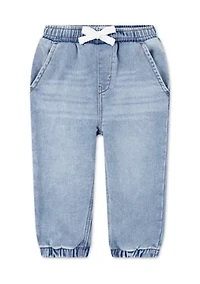 baby heart pocket denim jogger