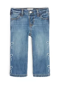 baby bow baggy jeans