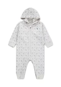 baby essential 1/2 zip coverall