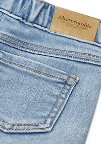baby pull on denim ruffle short