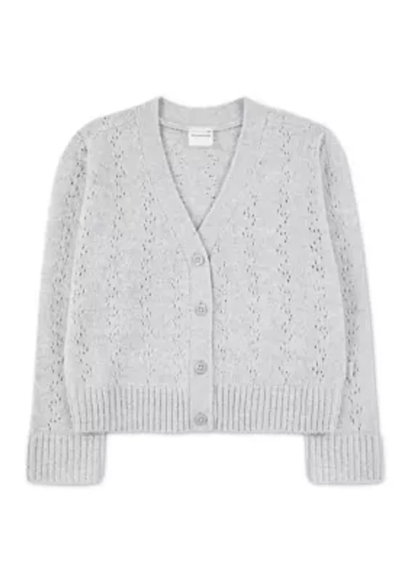 toddler pointelle cardigan