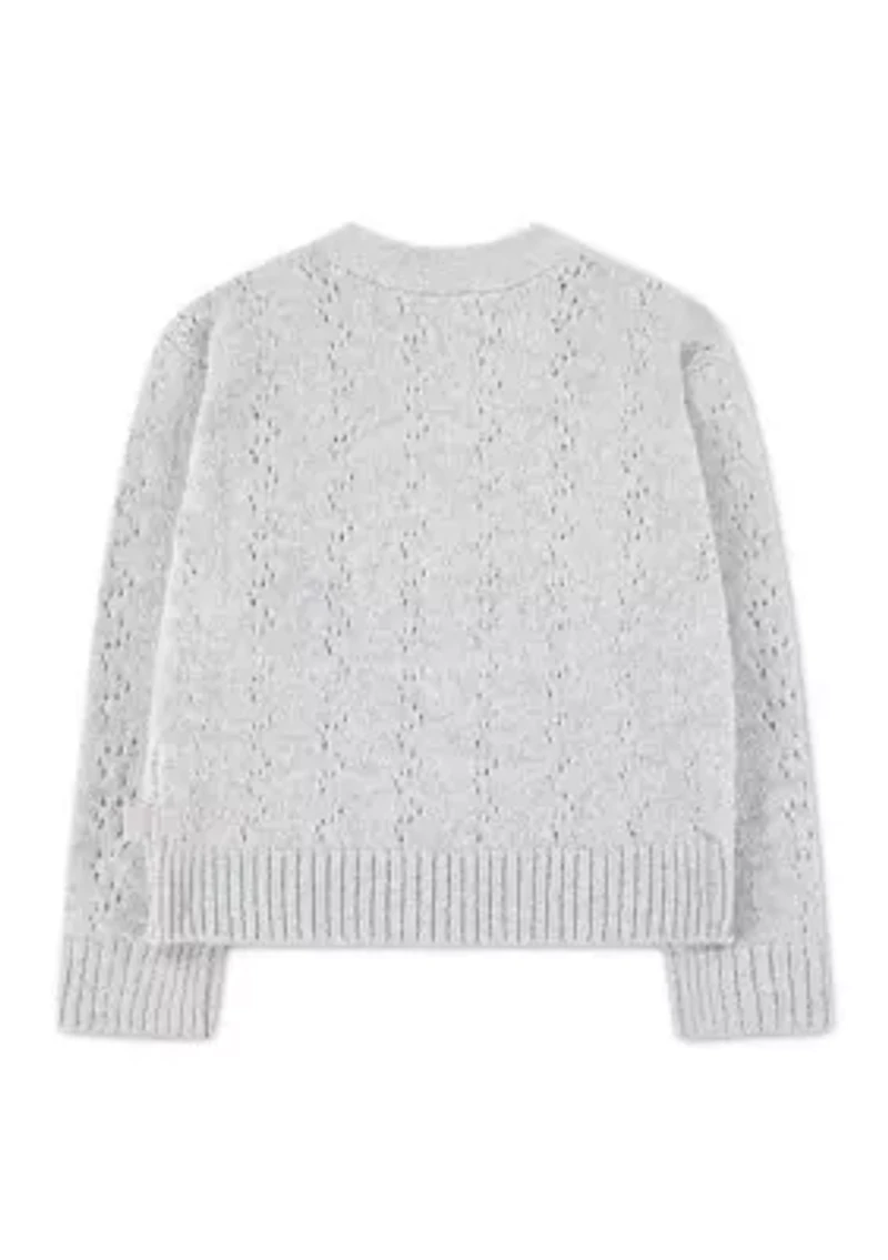 toddler pointelle cardigan