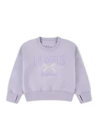 toddler graphic off shoulder sweatshirt