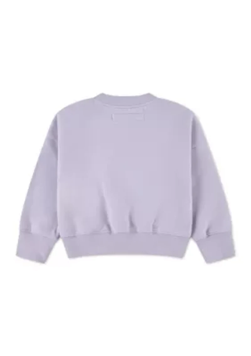 toddler graphic off shoulder sweatshirt