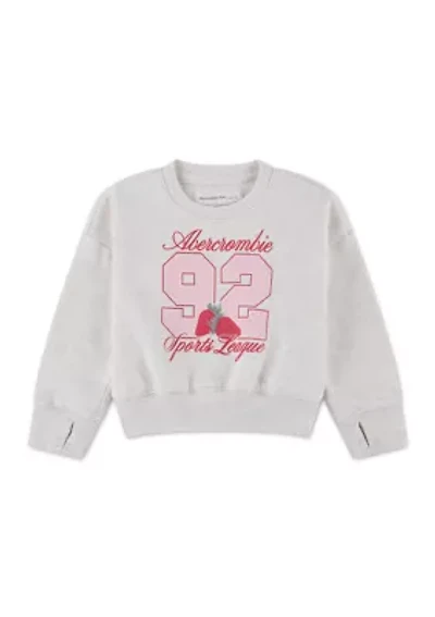 toddler graphic crew neck sweatshirt