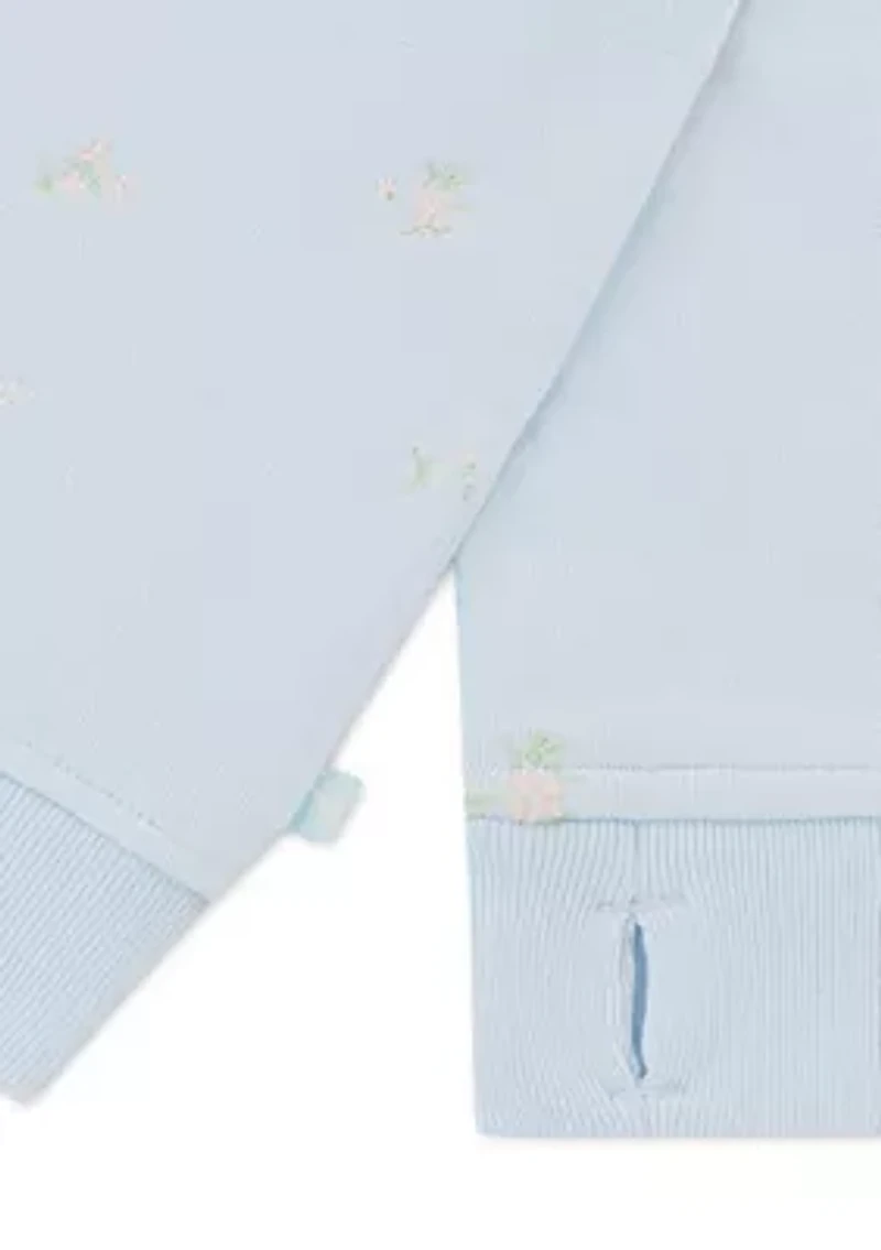 toddler embroidered top and pants set