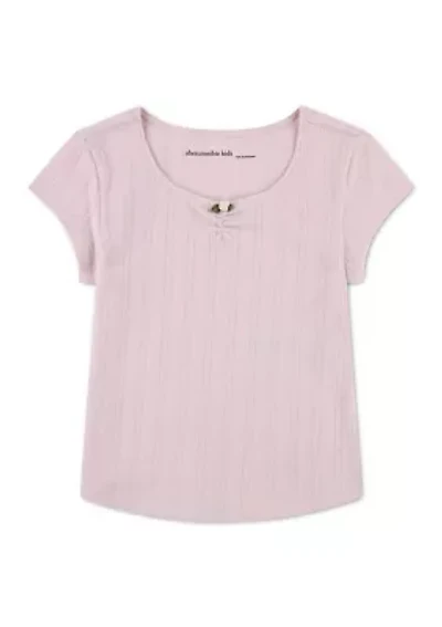 toddler rosette scoop neck t-shirt