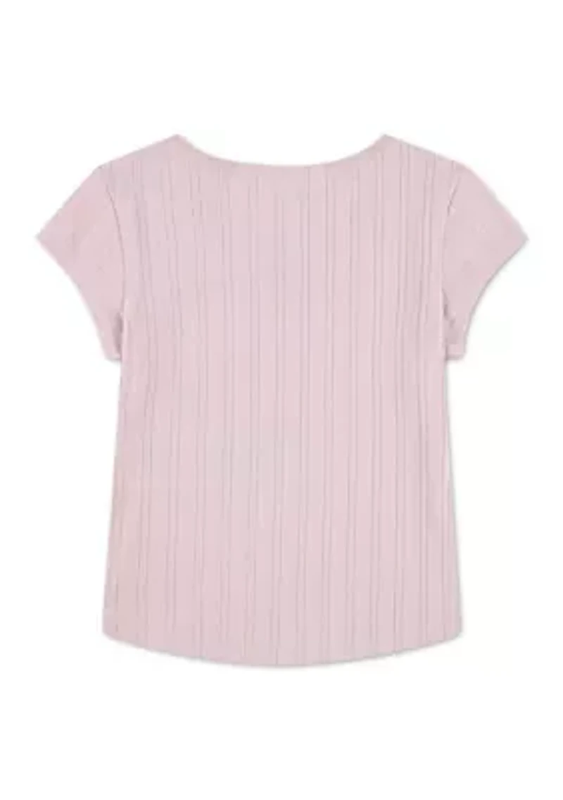 toddler rosette scoop neck t-shirt