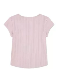 toddler rosette scoop neck t-shirt