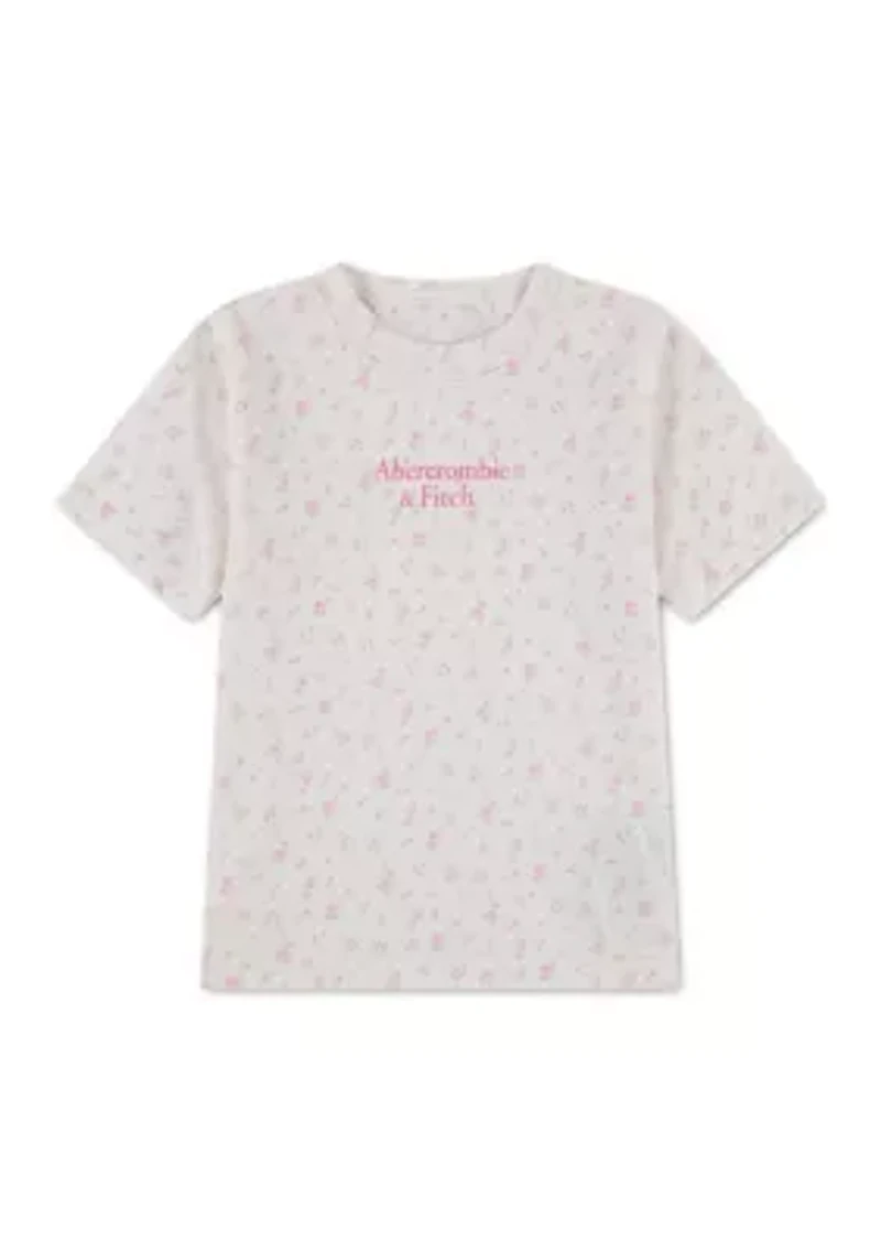 toddler printed logo crew neck t-shirt