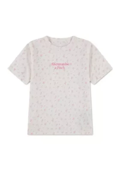 toddler printed logo crew neck t-shirt