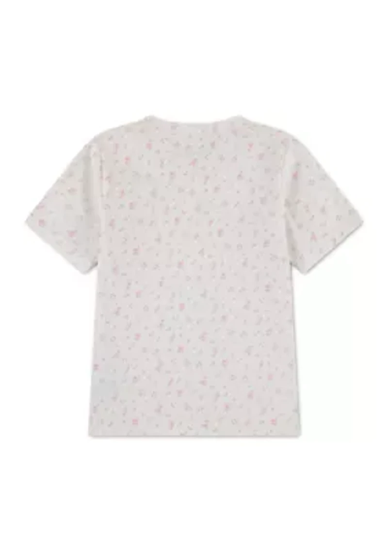 toddler printed logo crew neck t-shirt