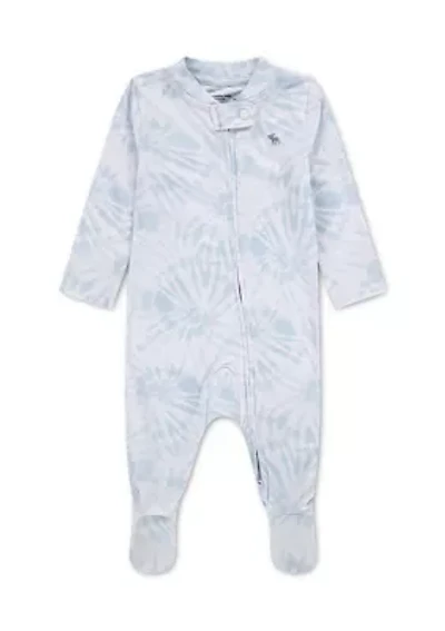 baby brushed jersey footed coverall