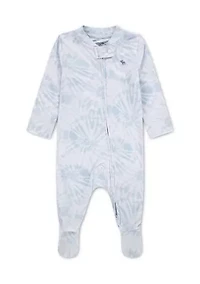 baby brushed jersey footed coverall