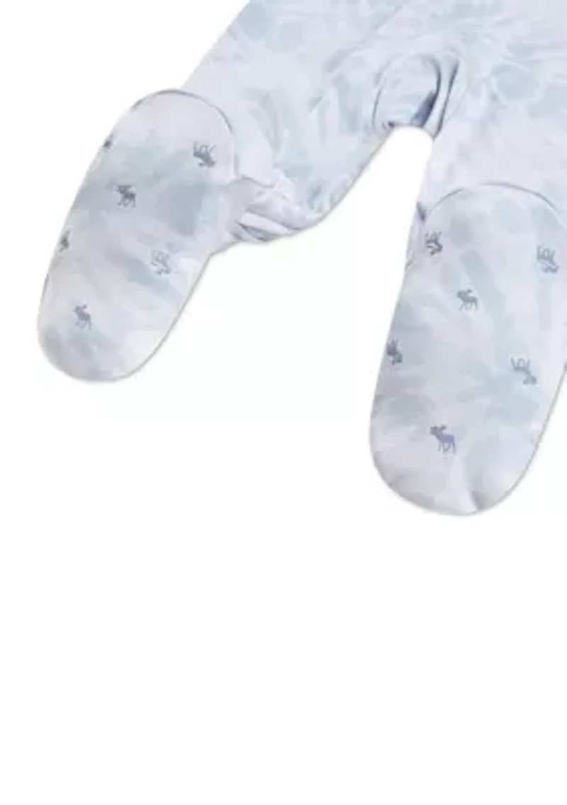 baby brushed jersey footed coverall