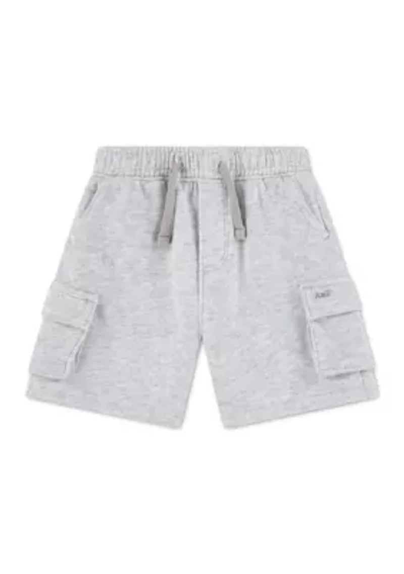fleece cargo shorts