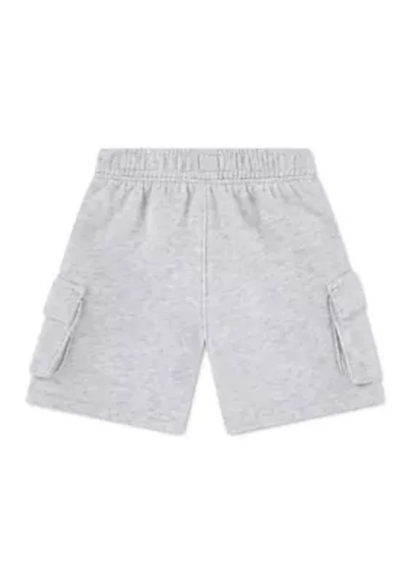 fleece cargo shorts