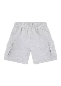 fleece cargo shorts