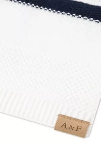 baby striped button through sweater