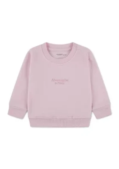 baby logo crew pullover
