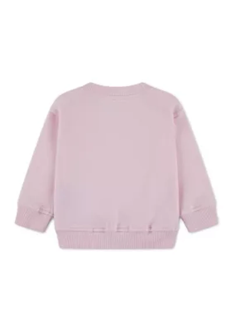 baby logo crew pullover