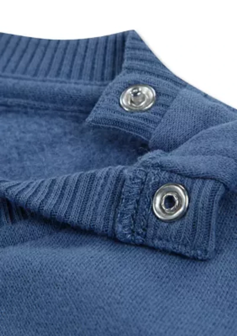 baby essential patchwork crew pullover