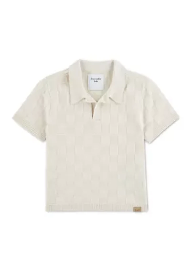 toddler johnny collar sweater polo shirt