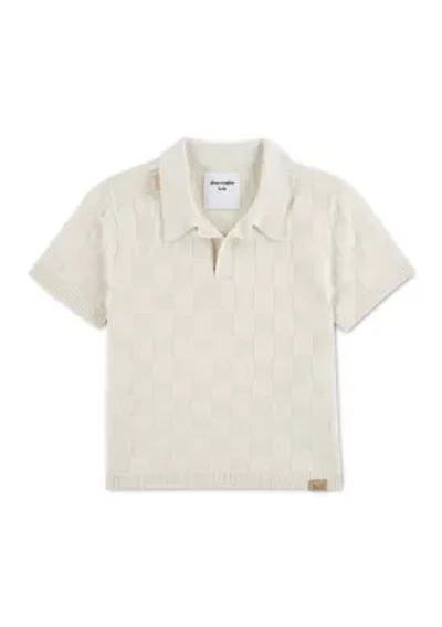 toddler johnny collar sweater polo shirt