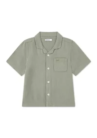 toddler linen camp shirt