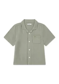 toddler linen camp shirt