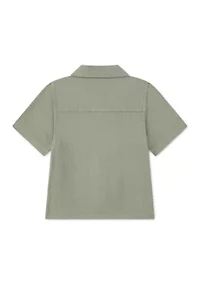 toddler linen camp shirt