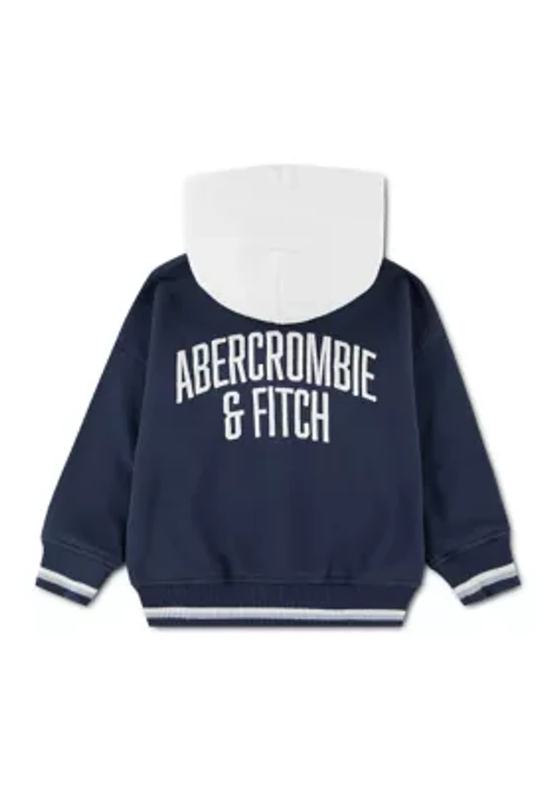 toddler varsity fleece bomber jacket