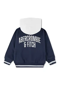 toddler varsity fleece bomber jacket