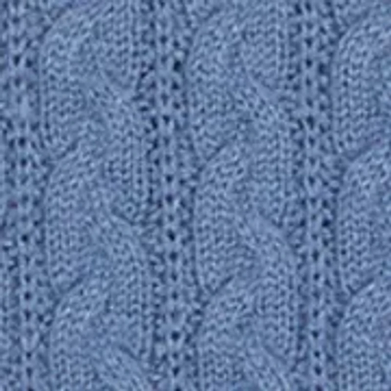 toddler cable-knit crew neck sweater