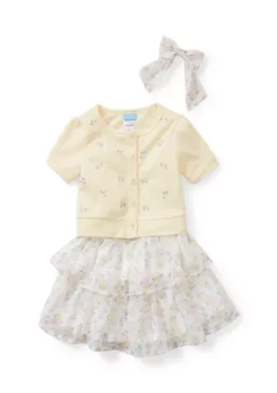 Toddler Girls Sweater Top and Skirt Set