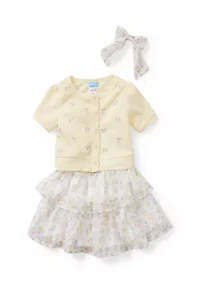 Toddler Girls Sweater Top and Skirt Set