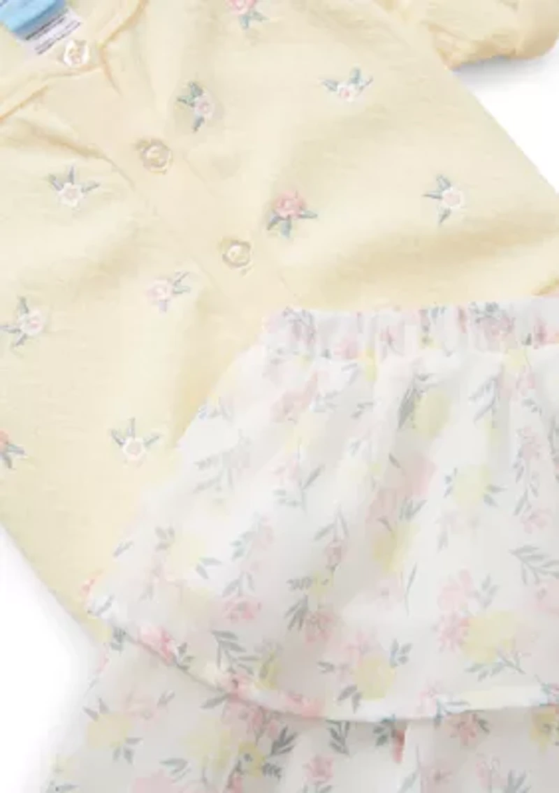 Toddler Girls Sweater Top and Skirt Set