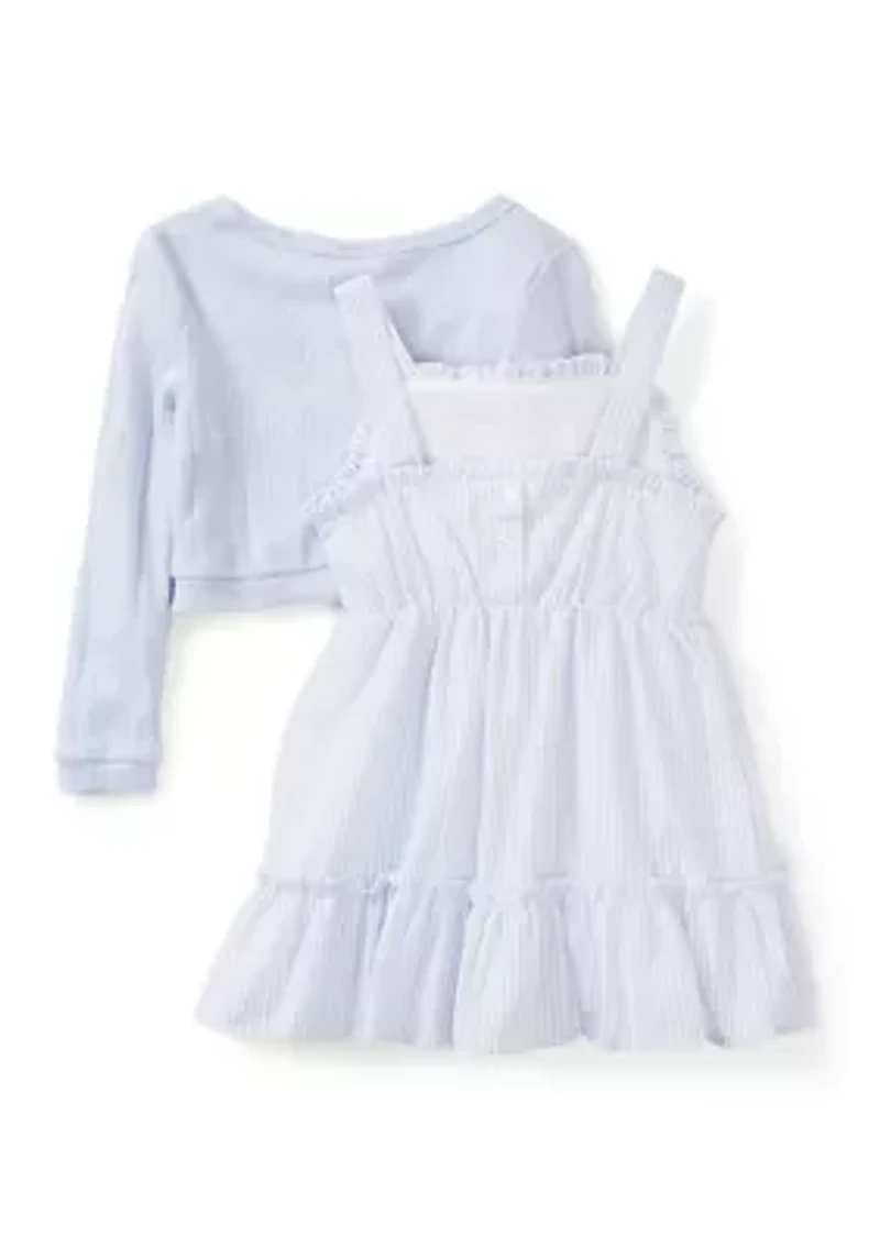 Toddler Girls 2 Piece Sweater Knit Dress Set