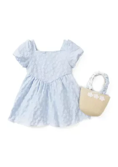 Toddler Girls Dress with Purse