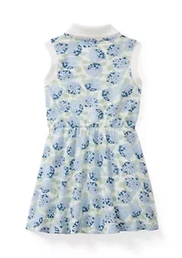 Toddler Girls Print Dress with Scrunchie