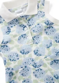 Toddler Girls Print Dress with Scrunchie