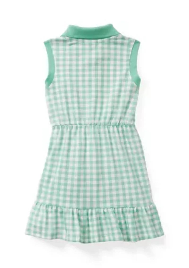 Toddler Girls Dress with Bow Tailed Scrunchie